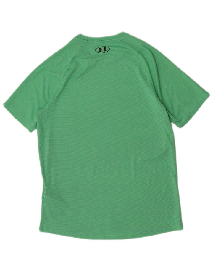 Under Armour Herre T-Shirt Top Lille Grøn Polyester
