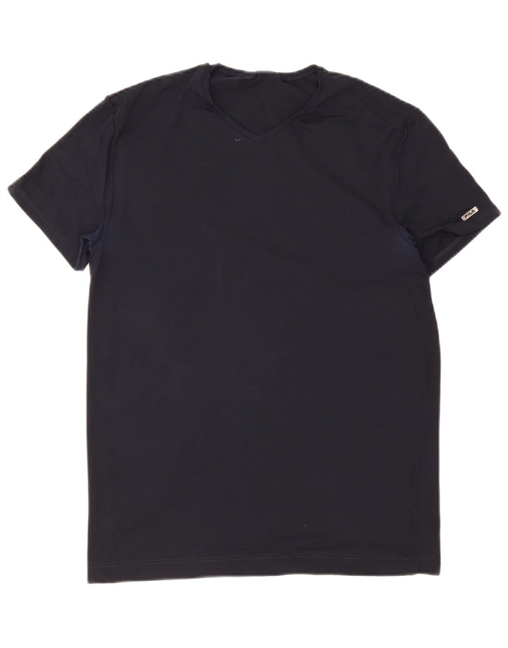 Fila Herre T-Shirt Top Lille Marineblå