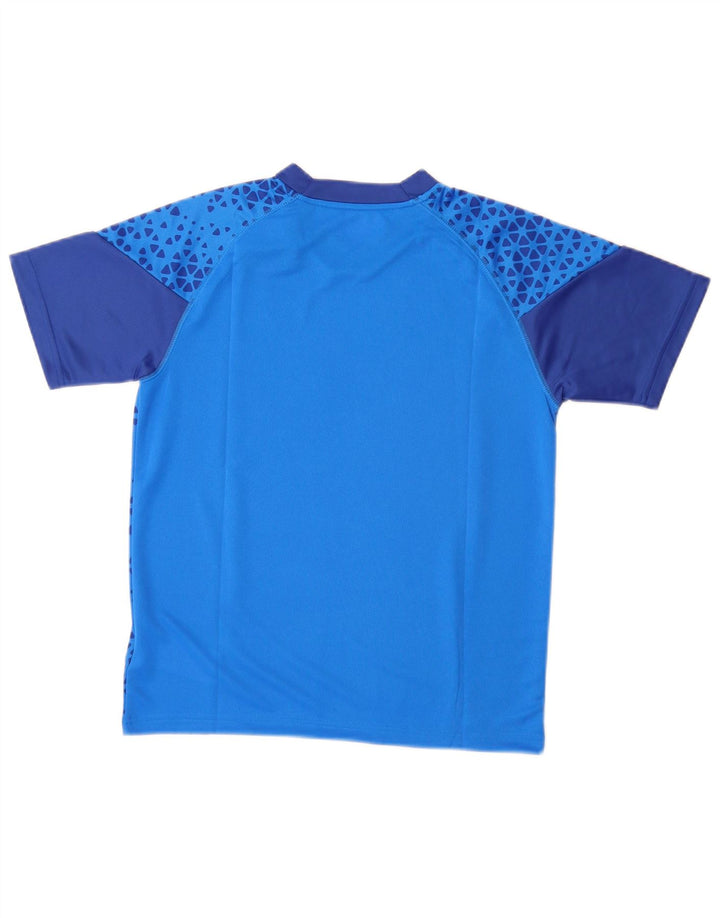 Puma Boys T-Shirt Top 11-12 År Blå Geometrisk Polyester