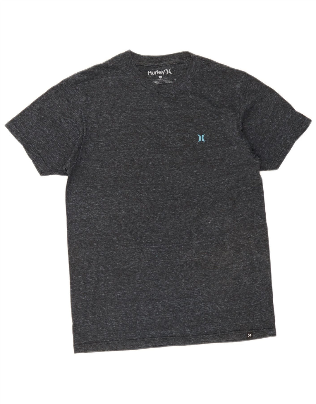 Hurley Herre grafisk T-shirt top mellemgrå bomuld