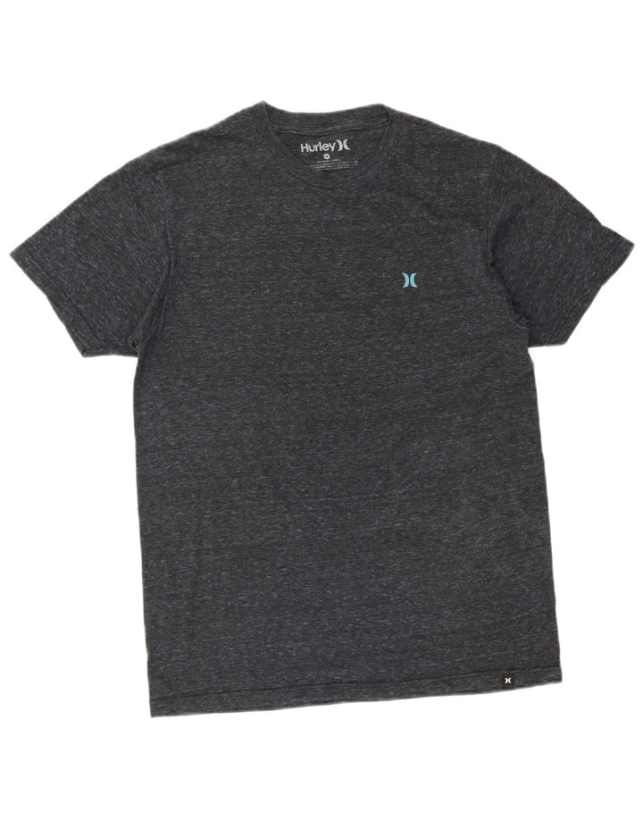 Hurley Herre grafisk T-shirt top mellemgrå bomuld