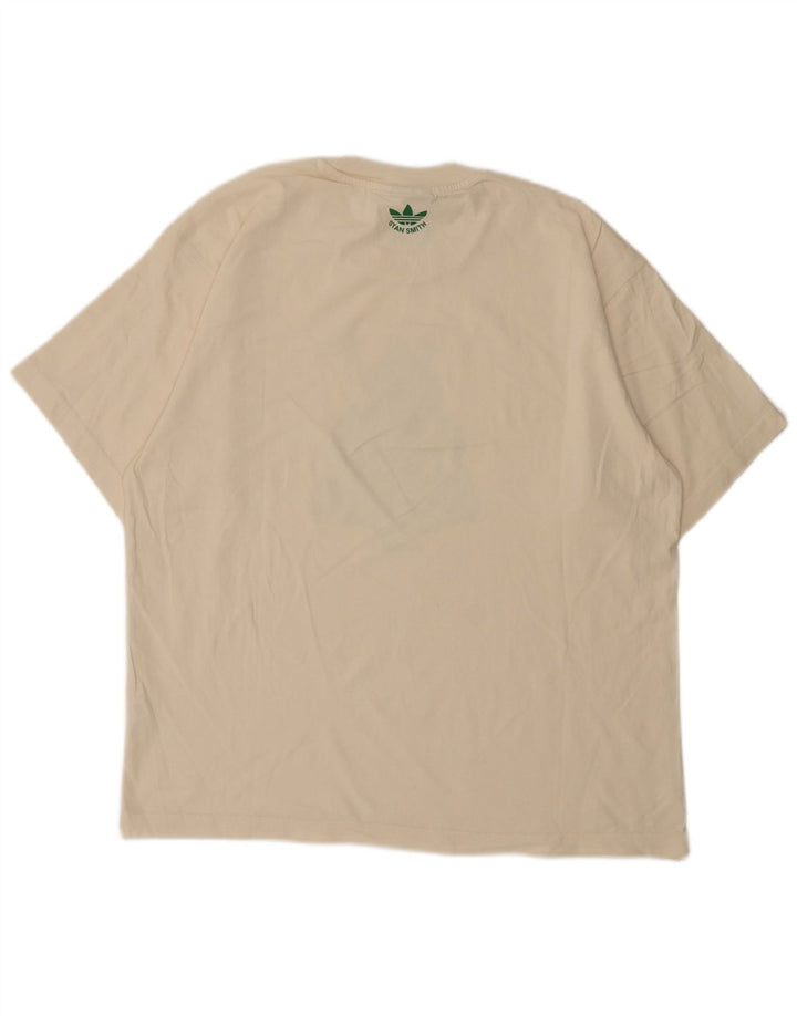 Adidas Grafisk T-shirt top til mænd, medium hvid
