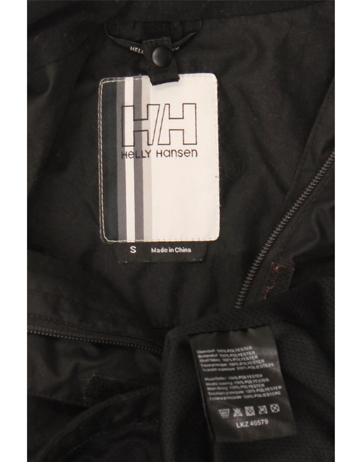 Helly Hansen Dame Oversized Hooded Windbreaker Jacket UK 10 Small Black