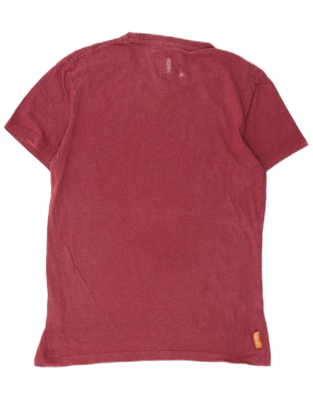 SUPERDRY Herre T-Shirt Top Medium Bourgogne Bomuld