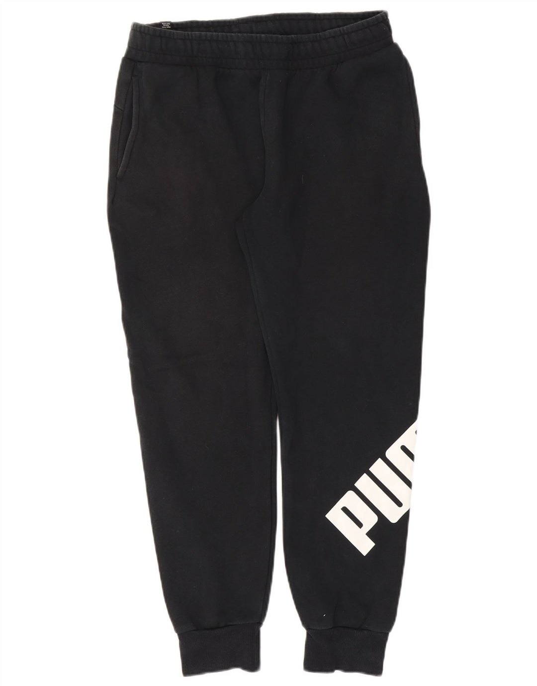 Puma Graphic Tracksuit Bukser til kvinder Joggers UK 14 Medium Black Bomuld