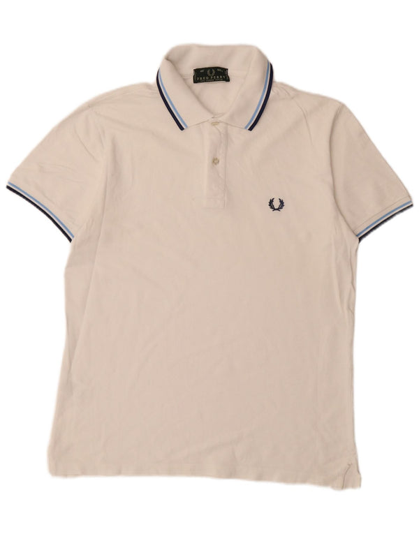 FRED PERRY Poloshirt til mænd Medium hvid bomuld
