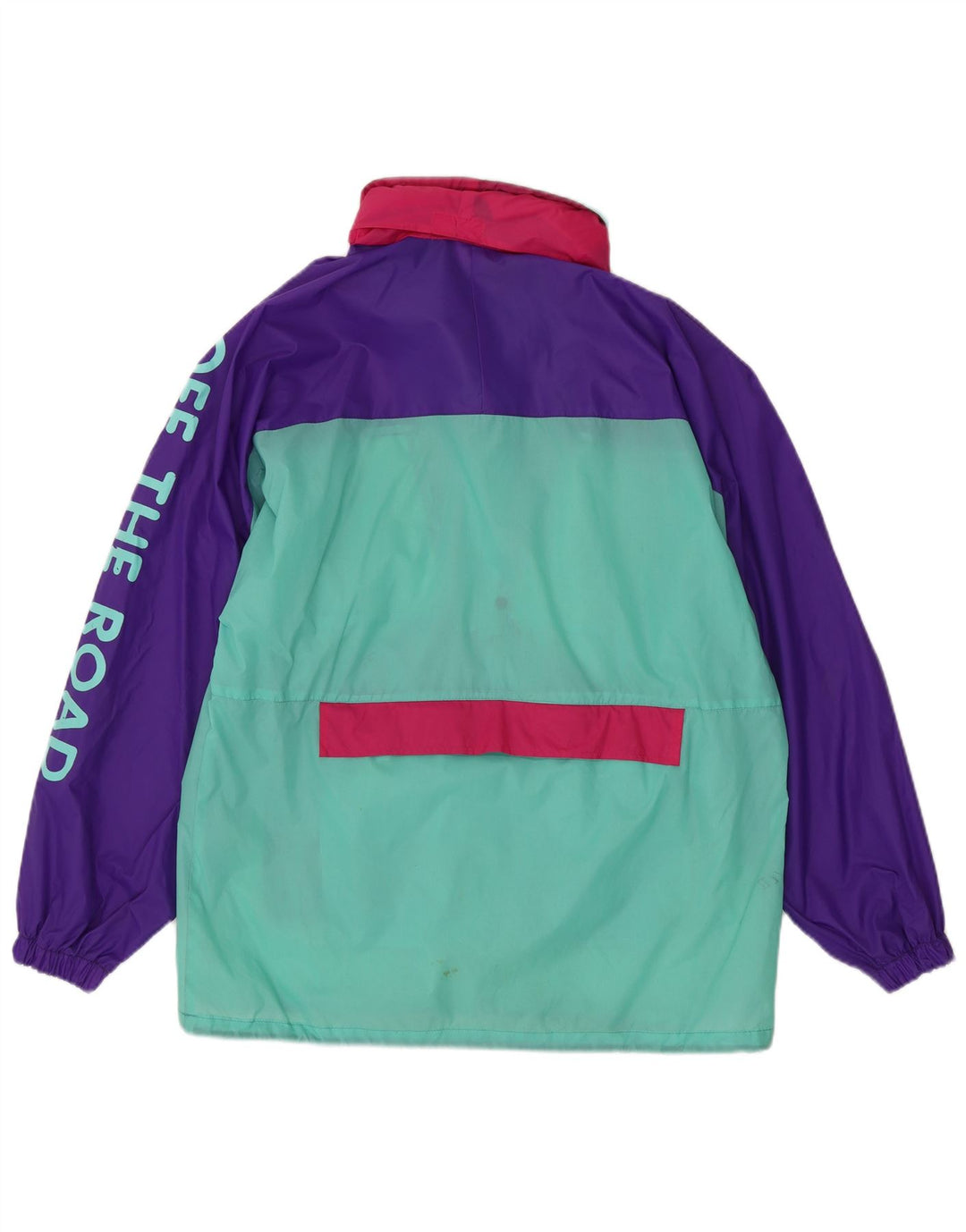 K-Way Herre grafisk regnjakke UK 38 Medium Flerfarvet Colourblock