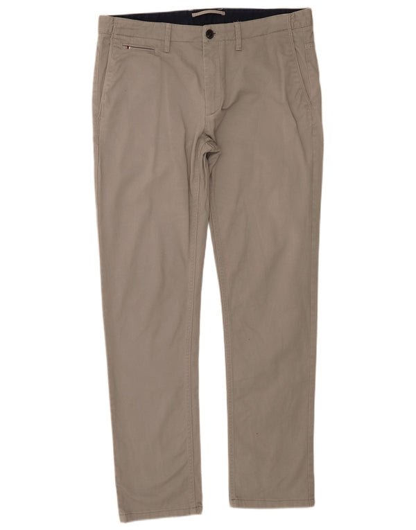 Zara Herre Lige Chinobukser EU 44 Large W34 L31 Grå