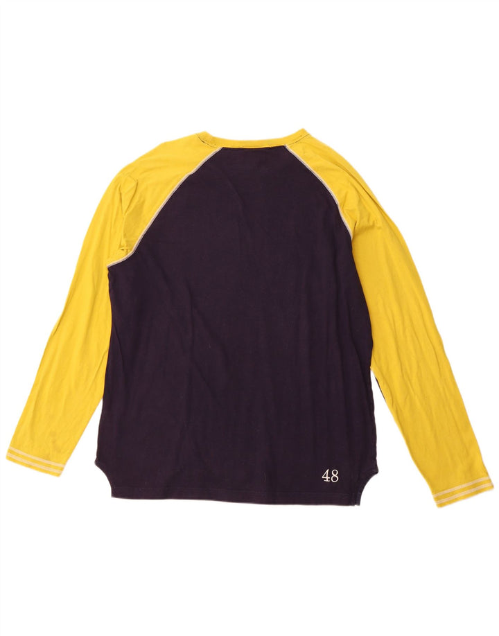 PUMA Herre Top Langærmet XL Navy Blue Colourblock Sports