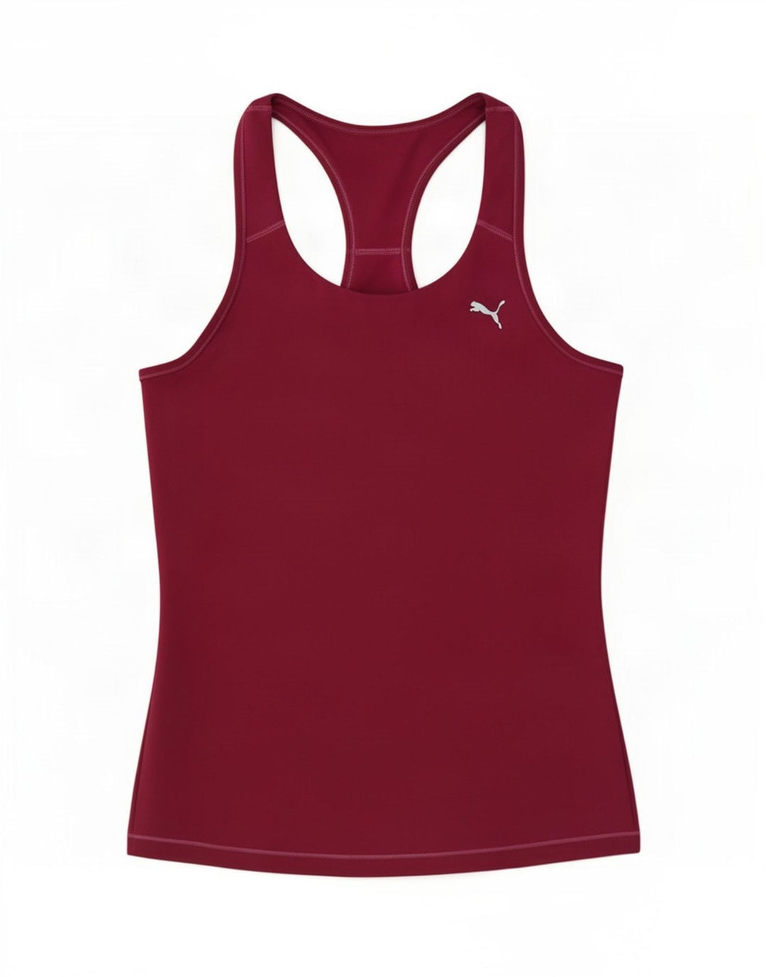 Puma Damevest Top UK 12 Medium Burgundy Polyester