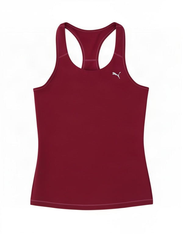 Puma Damevest Top UK 12 Medium Burgundy Polyester