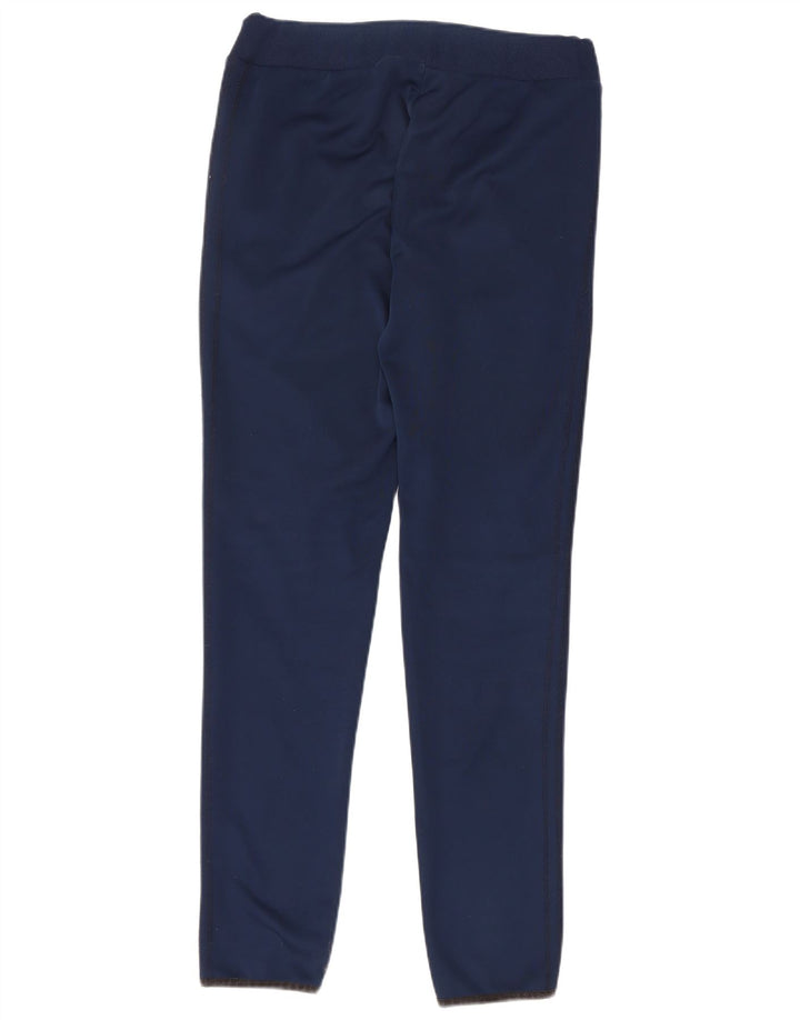 Adidas Dame træningsdragt Bukser UK 10 Small Navy Blue Polyester