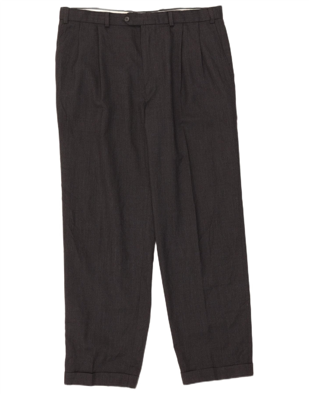 Marks & Spencer Herre Pegged Suit Bukser W38 L31 Grå Houndstooth