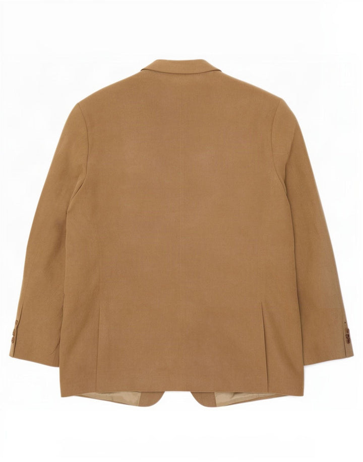 Marks & Spencer Herre 3-knaps blazerjakke UK 44 XL Beige Polyester