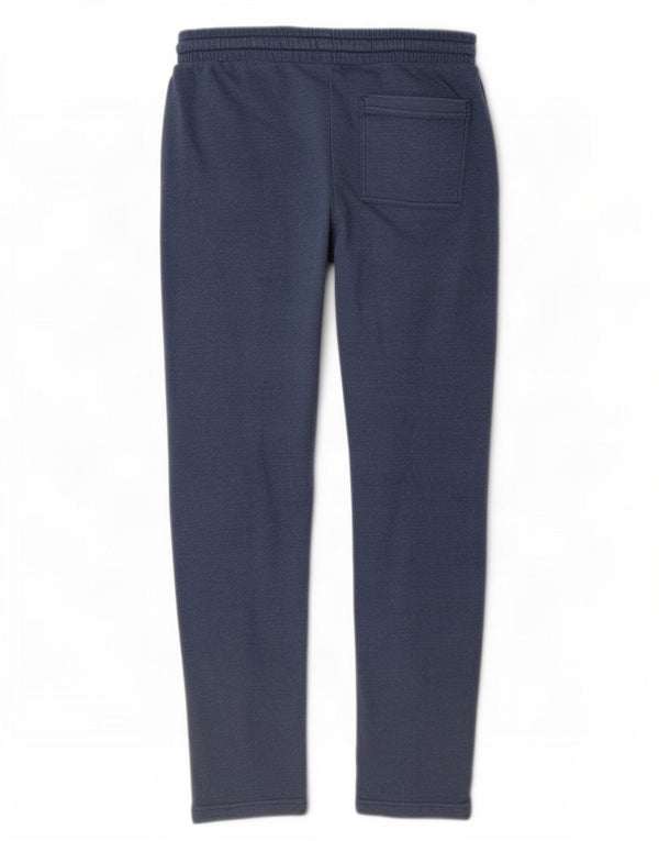Marks & Spencer Mens Regular Fit Tracksuit Trousers Medium Blue Cotton