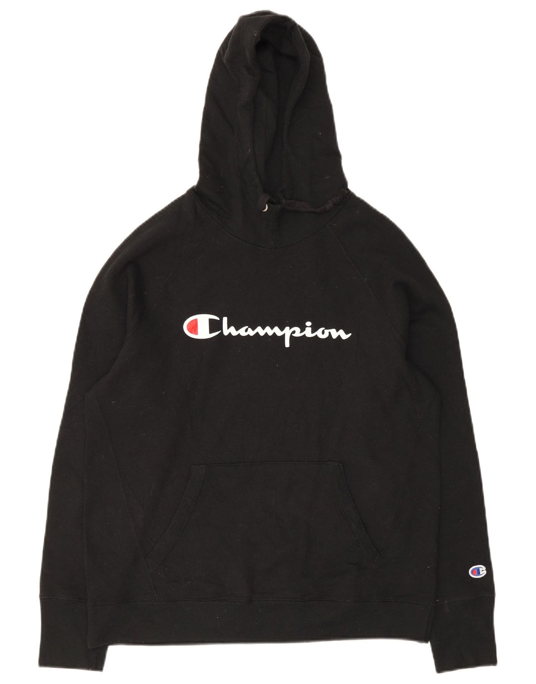 Champion Herre grafisk hættetrøje Jumper Medium Sort Polyester