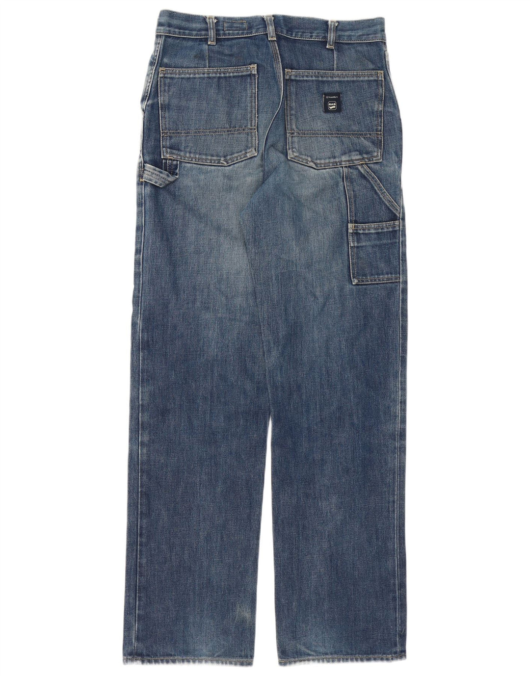 Gas Straight Jeans til mænd W29 L33 blå bomuld