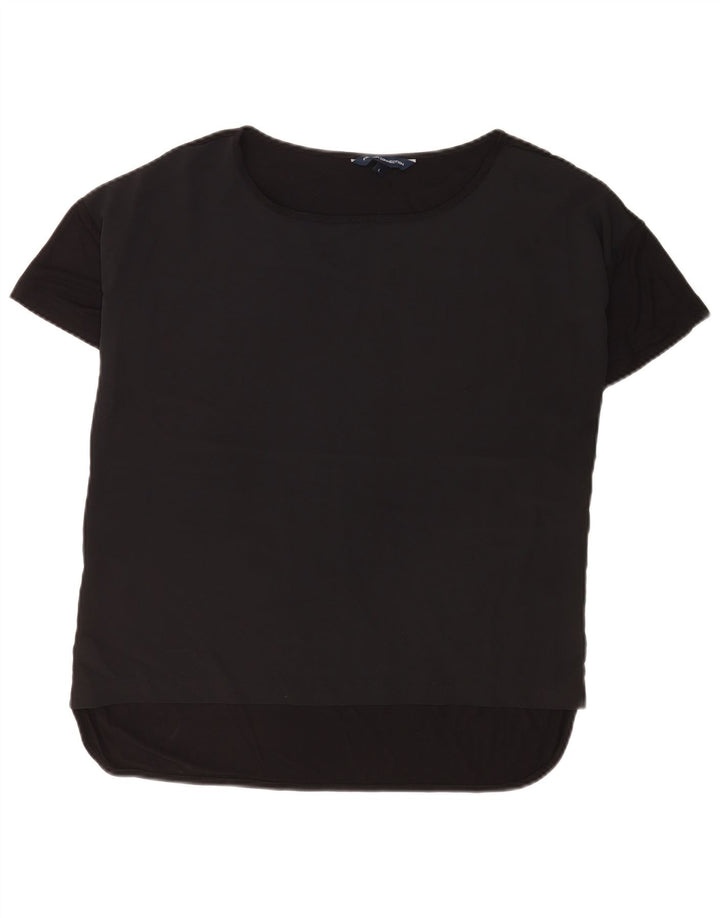 French Connection Damebluse Top UK 16 Stor Sort Viscose