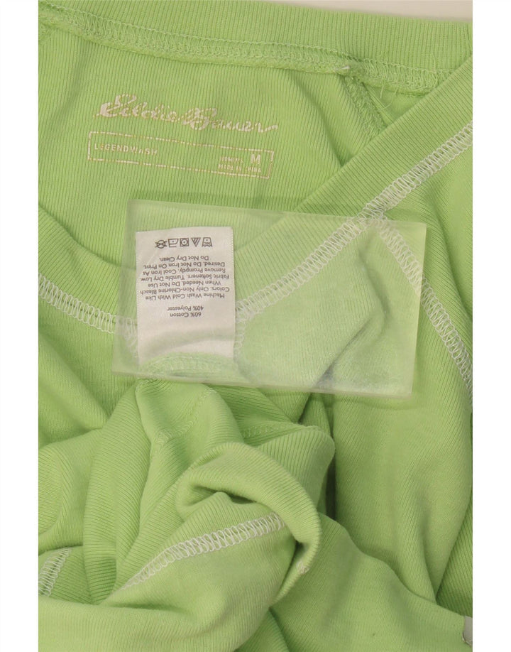 EDDIE BAUER Womens Top Long Sleeve UK 14 Medium Green Cotton Vintage Eddie Bauer and Second-Hand Eddie Bauer from Messina Hembry 
