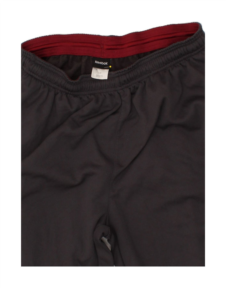 REEBOK Mens Tracksuit Trousers Large Grey Polyester Vintage Reebok and Second-Hand Reebok from Messina Hembry 