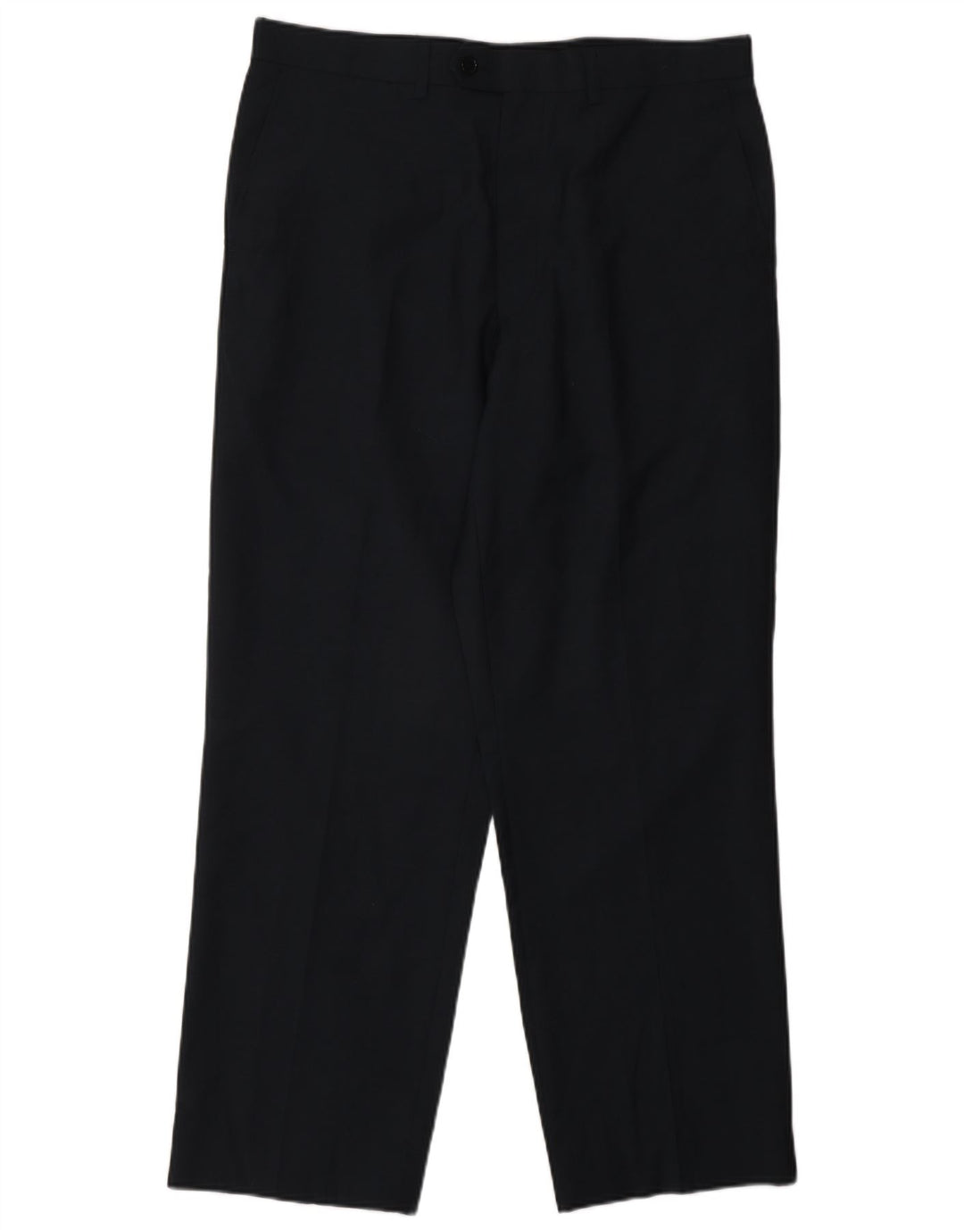 Marks & Spencer Straight Casual bukser til mænd W34 L29 Marineblå uld