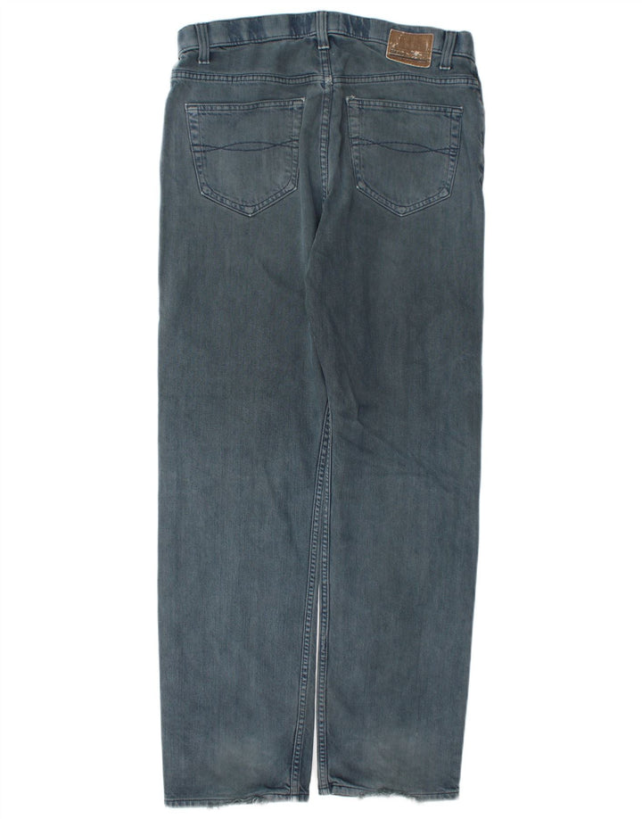 Marks & Spencer Herre Blue Harbor Straight Jeans W34 L33 Blue Cotton
