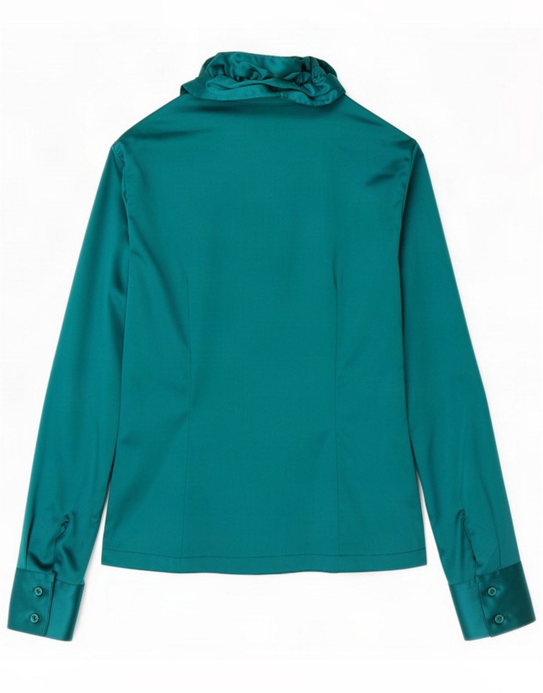 Naracamicie Dame Flæse Front Shirt Bluse UK 10 Small Green Polyester