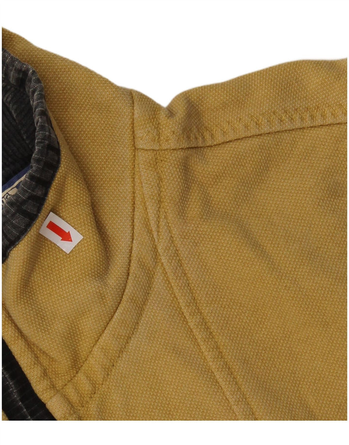 FAT FACE Herre lynlås-sweatshirt Jumper Stor gul Colourblock Bomuld