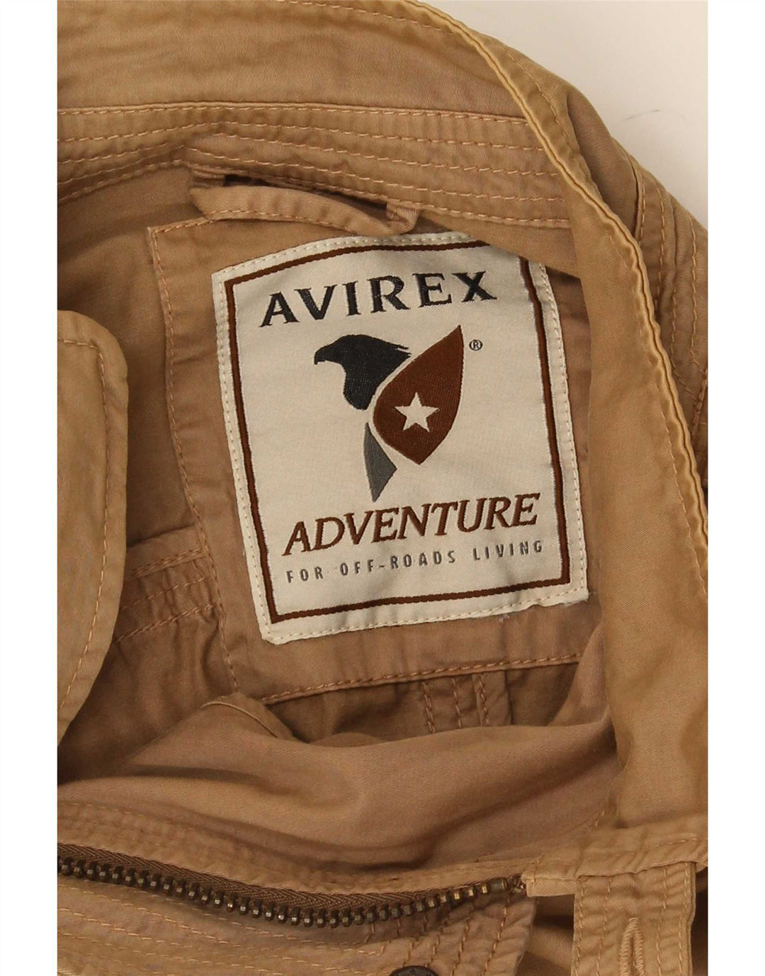 Avirex Herre Bomber Jacket UK 46 2XL Brun Bomuld