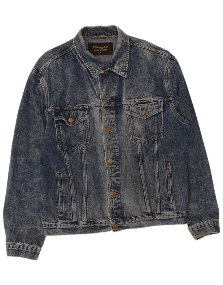 Wrangler Herre denimjakke UK 42 XL Blå Bomuld