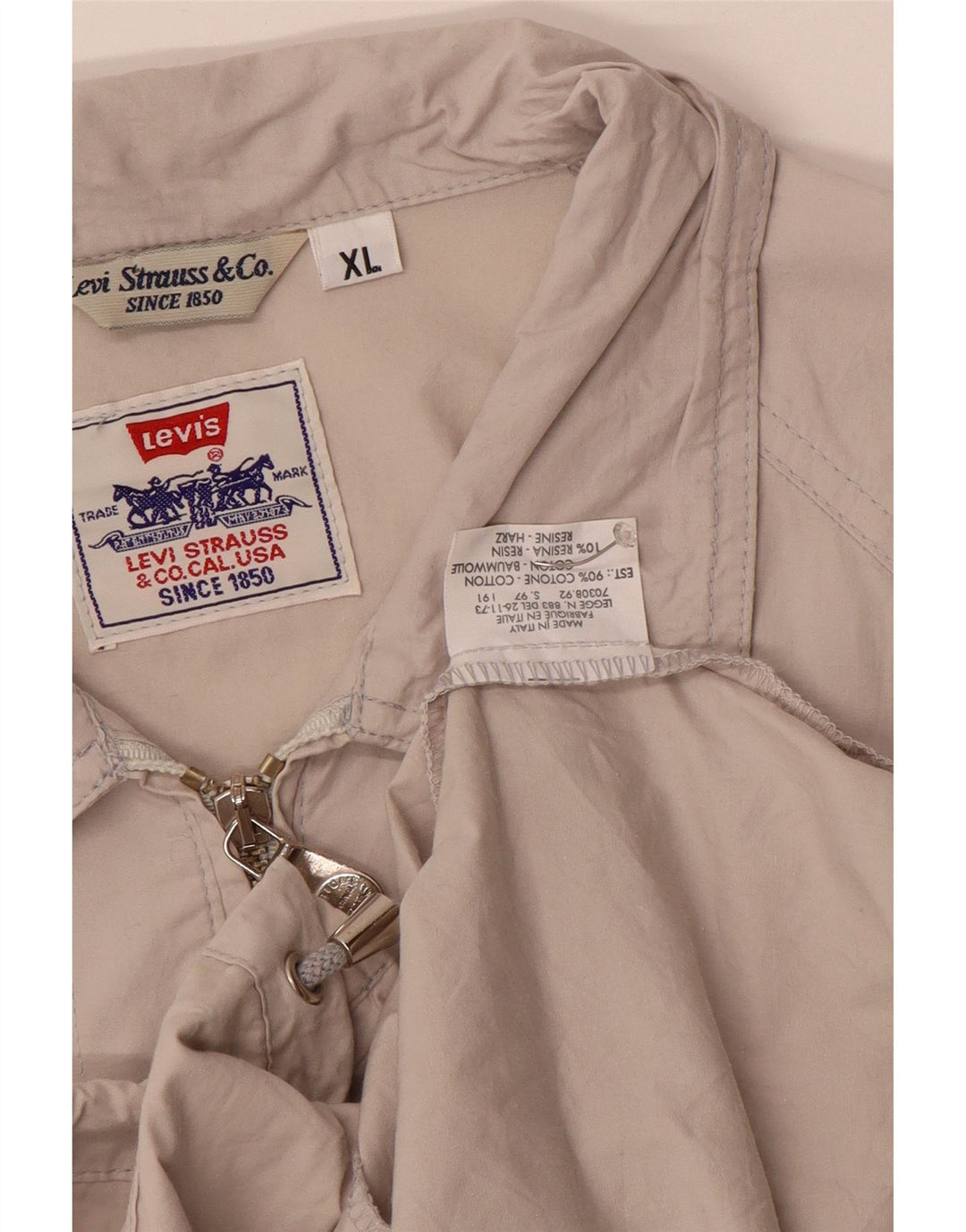 Levi's Herre Liner Bomber Jacket UK 42 XL Blå Bomuld