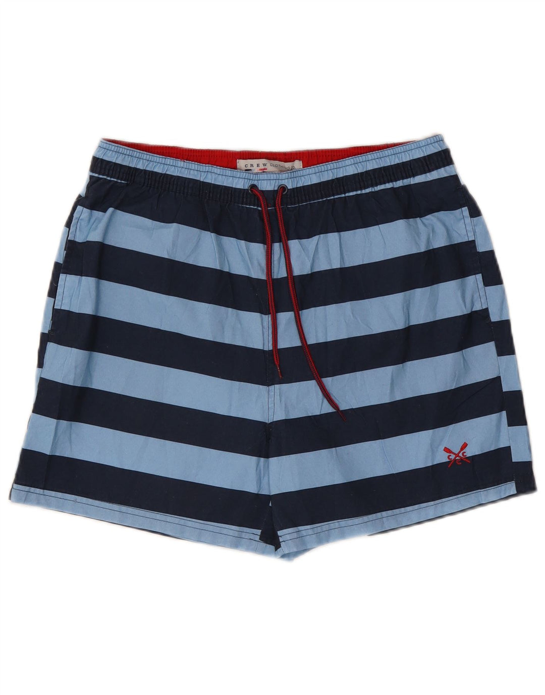 CREW TØJ Herre badeshorts Medium blå stribet polyester