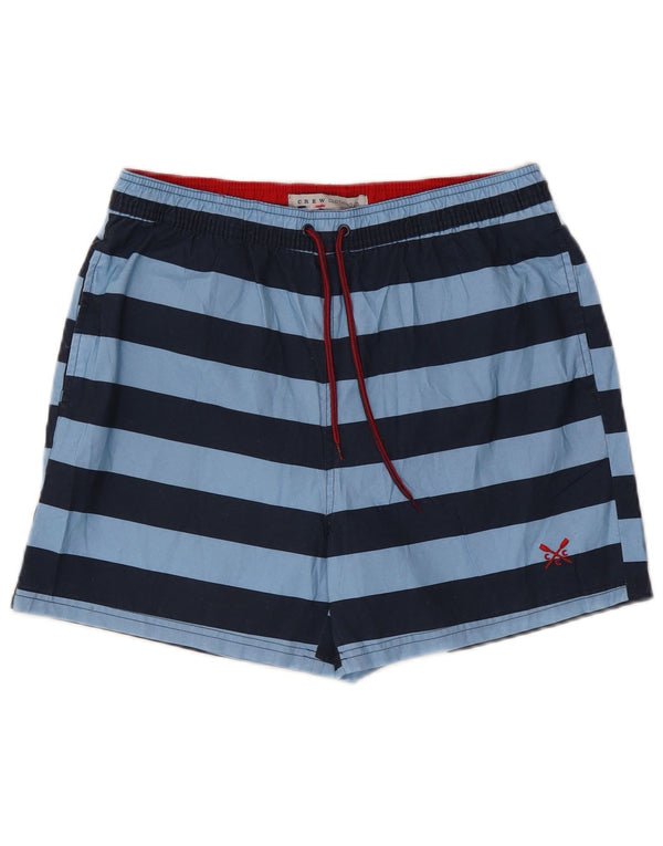 CREW TØJ Herre badeshorts Medium blå stribet polyester
