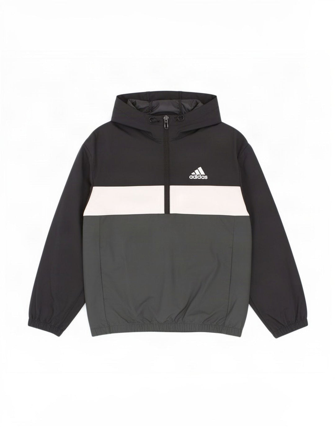 Adidas hættetrøje til drenge regnjakke 7-8 år Sort Colourblock