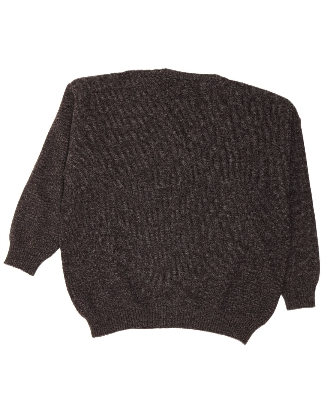 VINTAGE Herre V-hals sweater IT 56 XL Grå Akryl