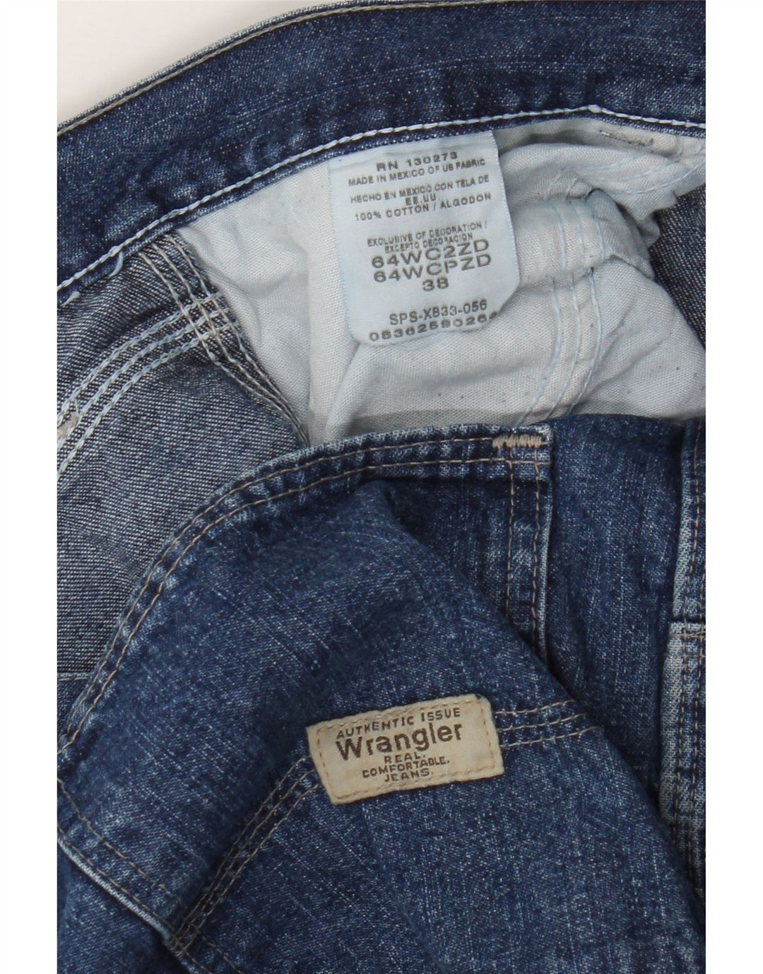 Wrangler Herre Cargo Denim Shorts W38 XL Blå Bomuld
