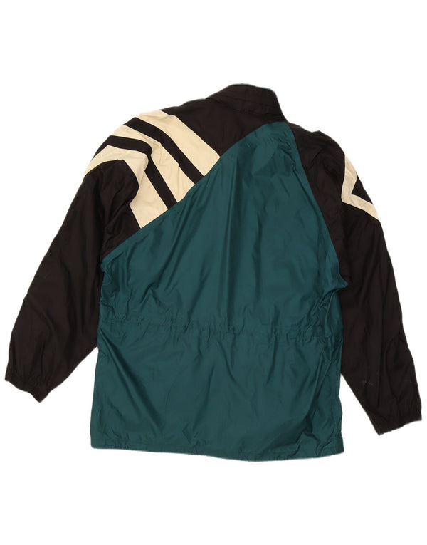 Adidas Herre Loose Fit Tracksuit Top Jacket UK 36/38 Small Green Colourblock