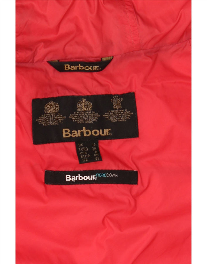 BARBOUR Polstret hættejakke til kvinder UK 12 Medium Navy Blue