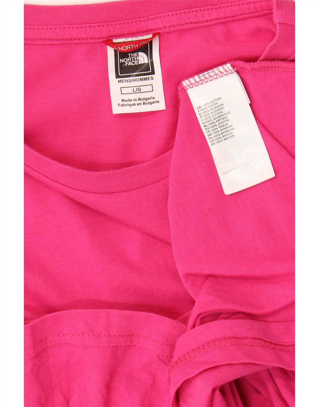 The North Face Herre T-Shirt Top Stor Pink Bomuld