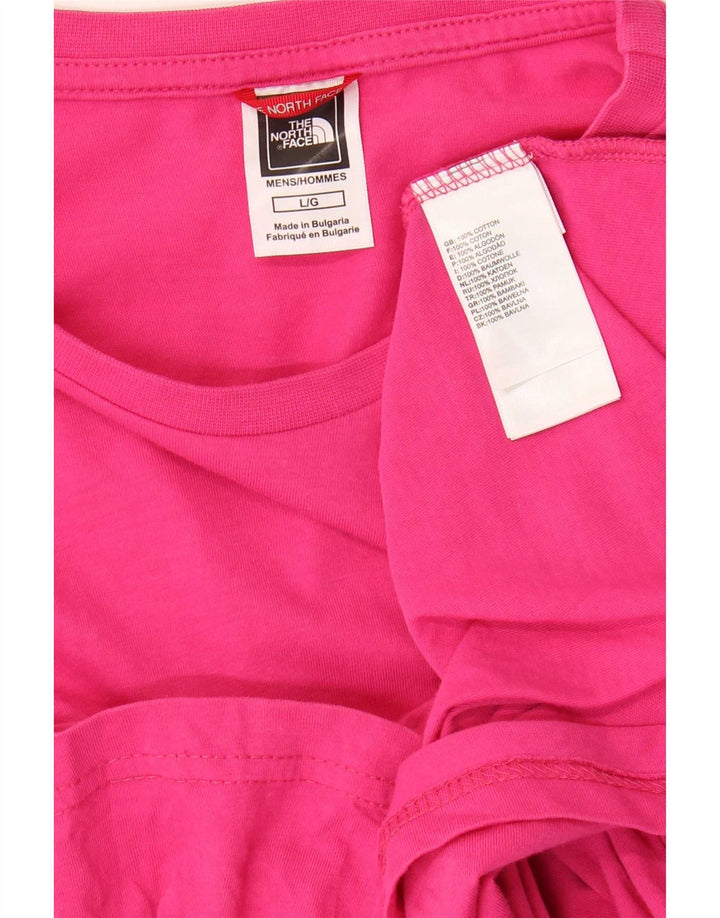 The North Face Herre T-Shirt Top Stor Pink Bomuld