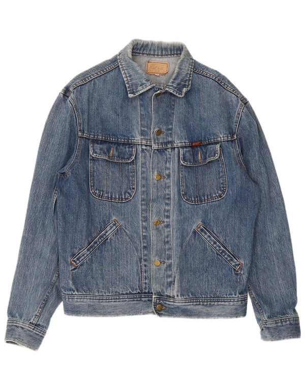Rifle Mens Denim Jacket UK 40 Large Blue