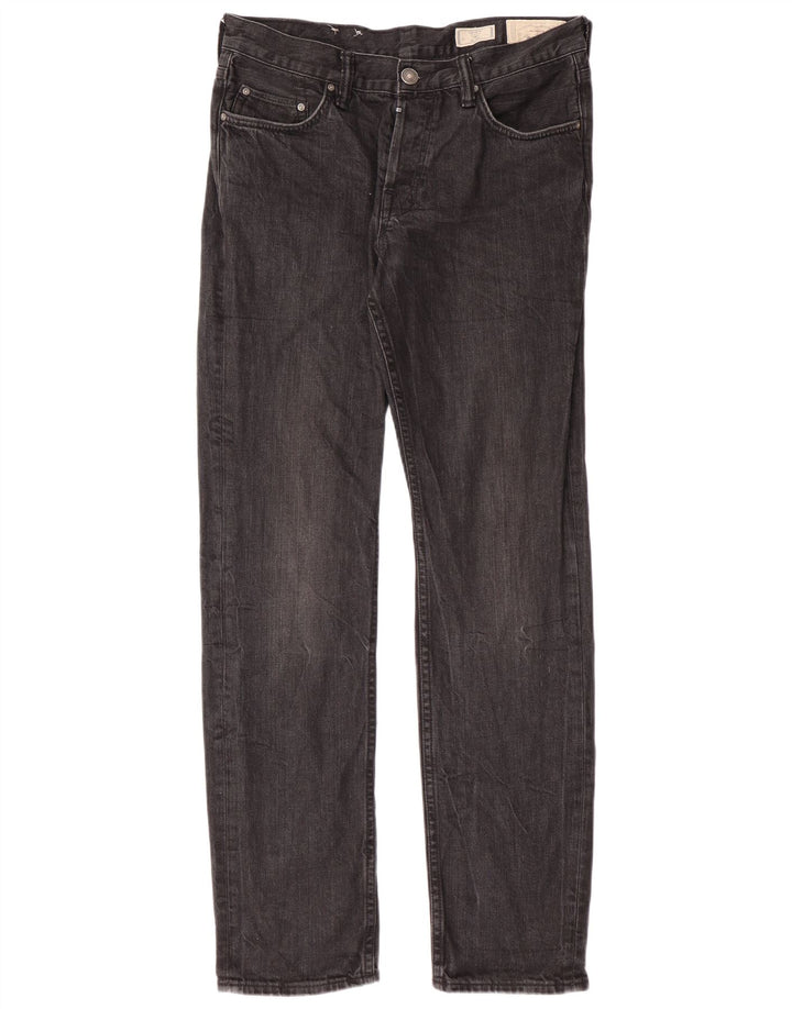 ALL SAINTS Herre Iggy Slim Jeans W32 L32 Grå Bomuld
