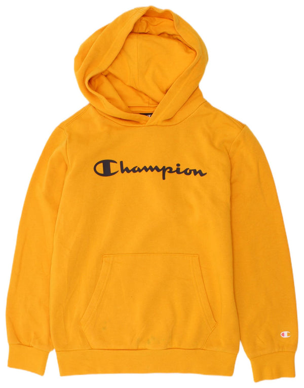 Champion drenge grafisk hættetrøje 9-10 år Medium Gul
