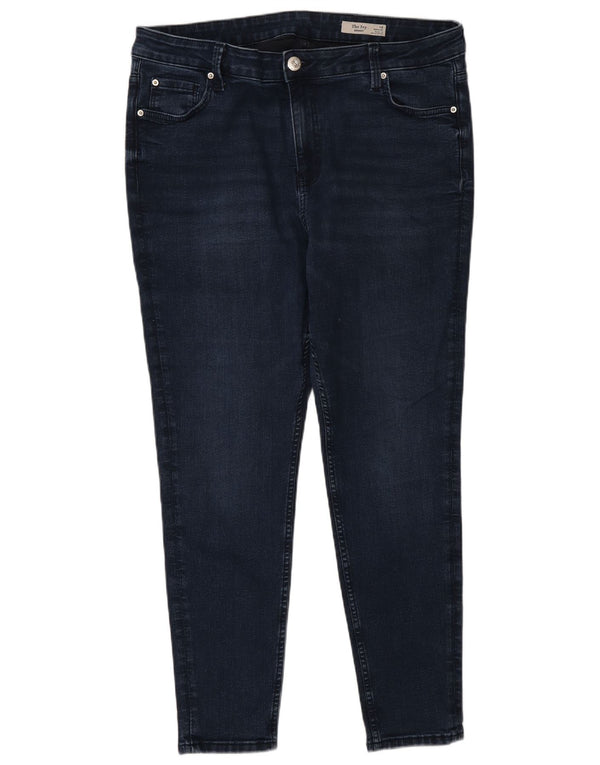 Marks & Spencer Dame The Ivy Skinny Jeans UK 18 XL W36 L28 Blå