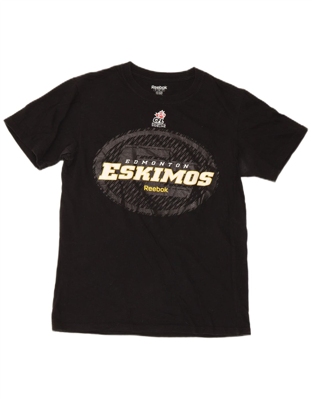 Reebok Herre Regular Graphic T-Shirt Top Lille sort bomuld