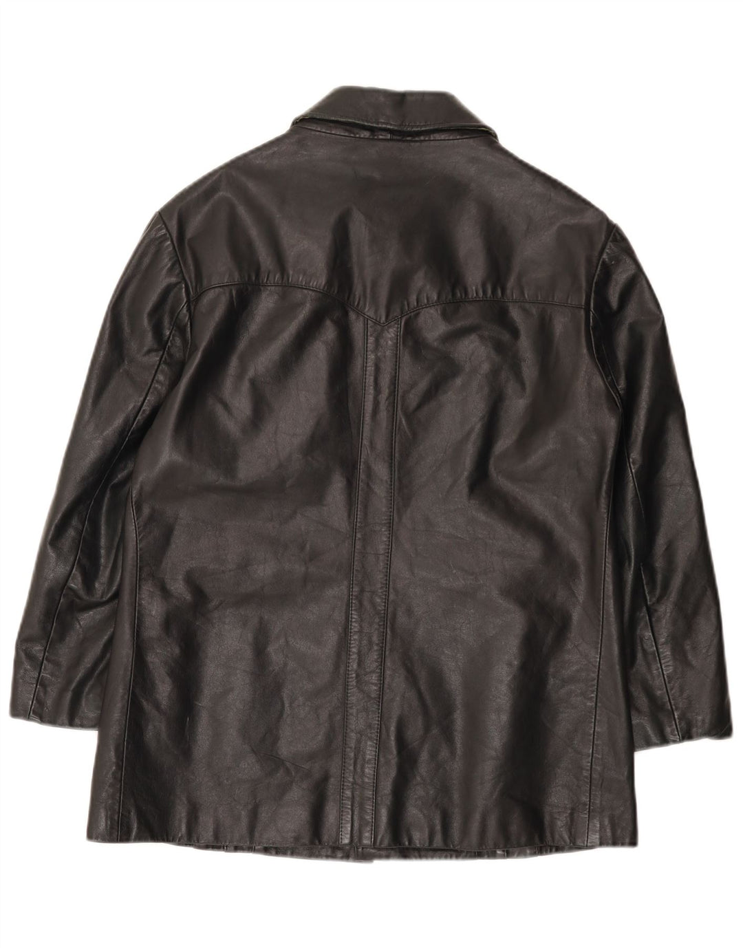 Henry Morell Herre 3/4 ærmet læderjakke IT 52 XL Sort læder