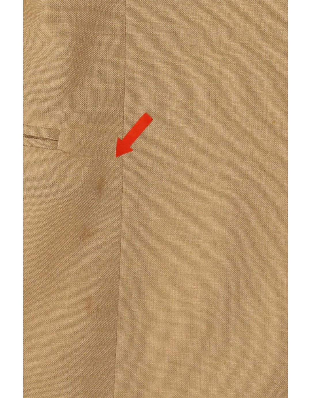 Vintage herre 2-knaps blazerjakke IT 48 Medium Beige Polyester