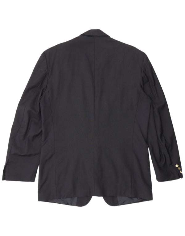 Yves Saint Laurent Herre 2-knaps blazerjakke IT 52 XL Marineblå Ny uld