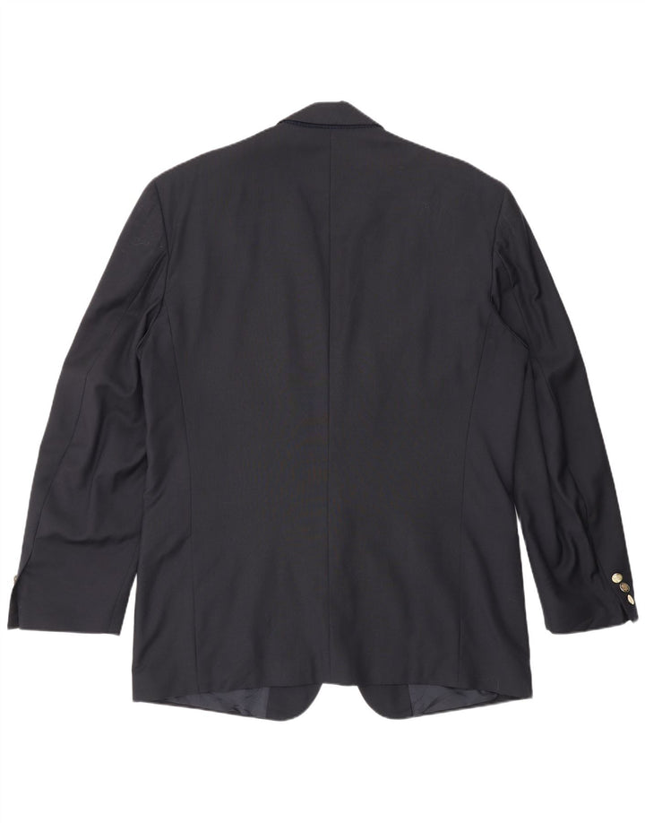 Yves Saint Laurent Herre 2-knaps blazerjakke IT 52 XL Marineblå Ny uld