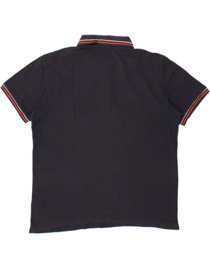 LOTTO Mens Polo Shirt Large Navy Blue Cotton Vintage Lotto and Second-Hand Lotto from Messina Hembry 